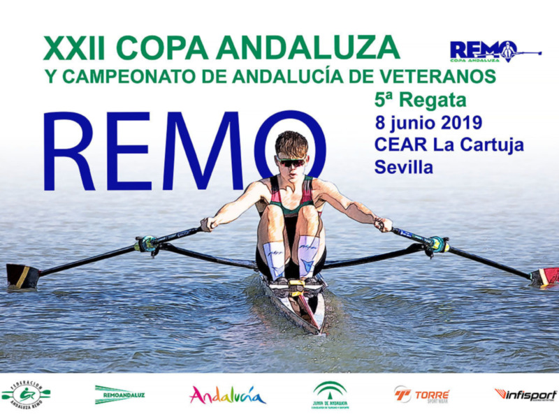 El cierre de la Copa de Andalucía de remo y el Andaluz de veteranos, en el CEAR La Cartuja