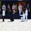 La esposa del teniente hermano mayor de la Real Maestranza de Caballería madrina de la entrega de la Bandera de Combate al Buque “Audaz"