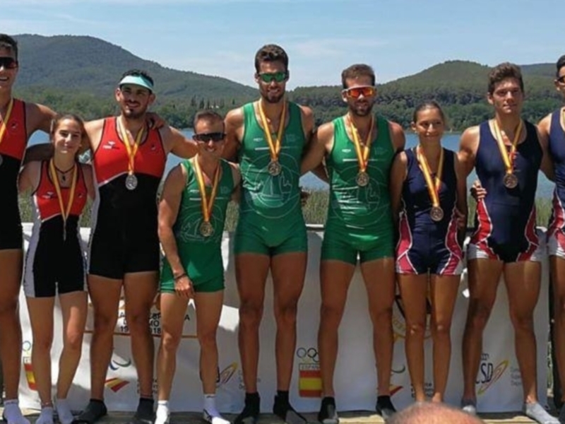 Andalucía mantiene su hegemonía en los Campeonatos de España de remo olímpico y logra el título por autonomías en la Copa del Rey