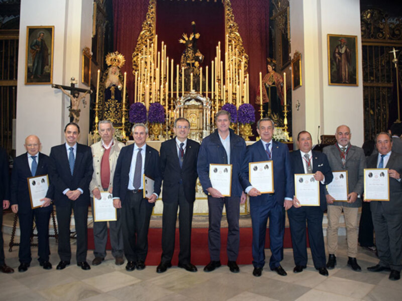 Reconocimiento a los Hermanos que cumplen 75 y 50 años de permanencia en la Hermandad de San Isidoro de Sevilla.