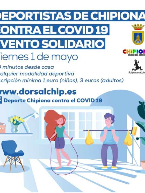 El deporte chipionero organiza una cita deportiva para recaudar fondos destinados a material para mascarillas y caretas protectoras