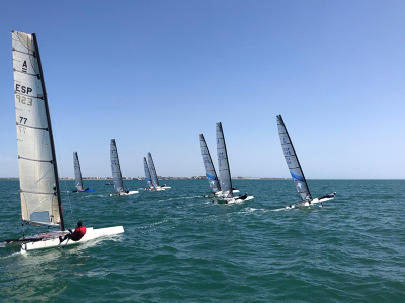 25 embarcaciones participaron este fin de semana en la Copa de Andalucía de Catamarán celebrada en aguas de Chipiona