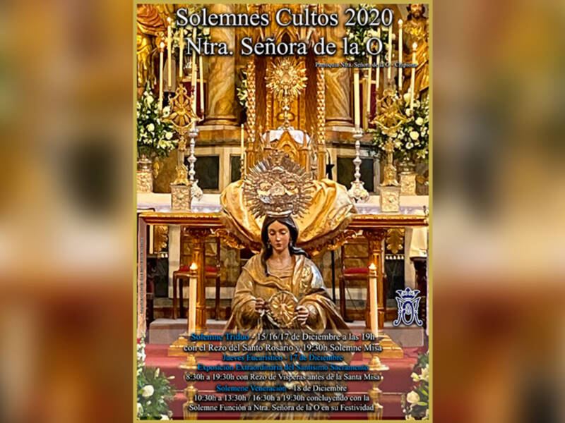 La Parroquia comienza sus actos navideños con un triduo en honor a la titular del templo la Virgen de la O 