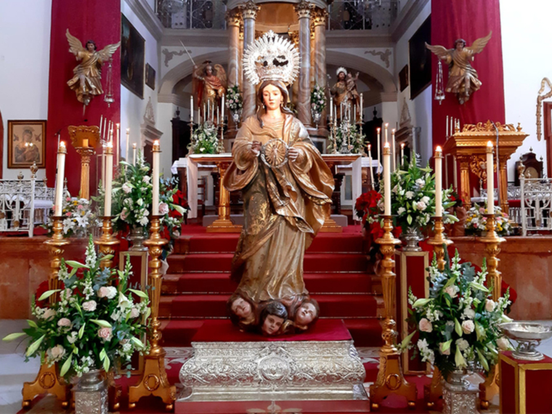 La Virgen de la O de la parroquia de Chipiona será restaurada de forma inminente con una subvención de la Junta de Andalucía
