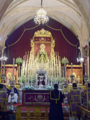 Comienza el Solemne Septenario en Honor a la Virgen de los Dolores en su Soledad Coronada de Alcalá del Río.