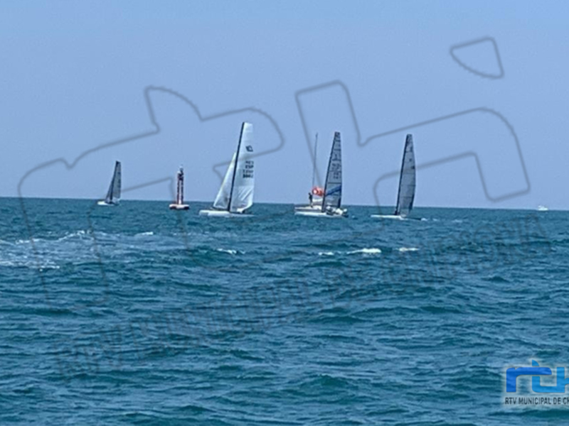 Juan Luis Páez, del Club Naútico Sevilla, primer clasificado en el Campeonato de Andalucía de Catamarán celebrado en Chipiona