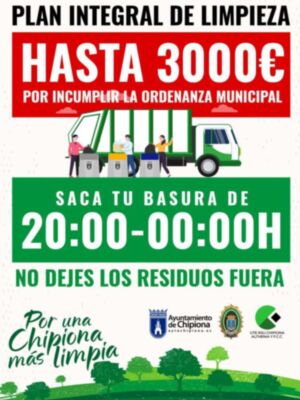 José Luis Barriga anuncia una campaña para mejorar el uso de los contenedores de recogida de basura en Chipiona