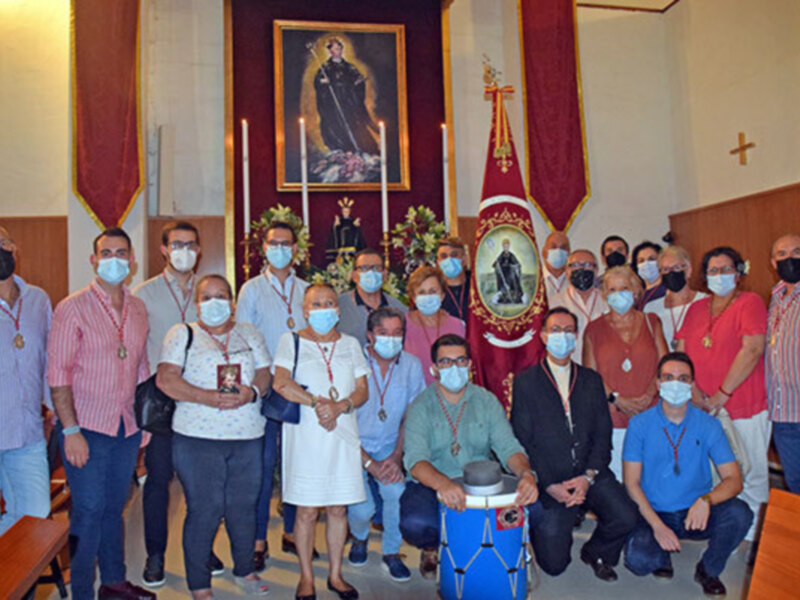 La misa de romero de San Benito Abad fue interpretada musicalmente por el tamborilero de Bollullos Alejandro Rodríguez Bonilla