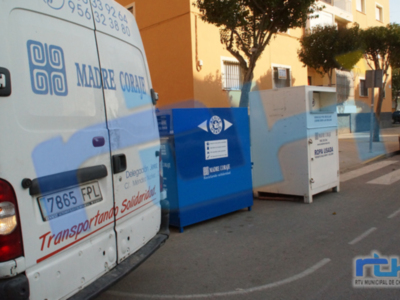 Madre Coraje recogió en Chipiona durante 2021 dos toneladas más de ropa y calzado, y 216 litros más de aceite usado