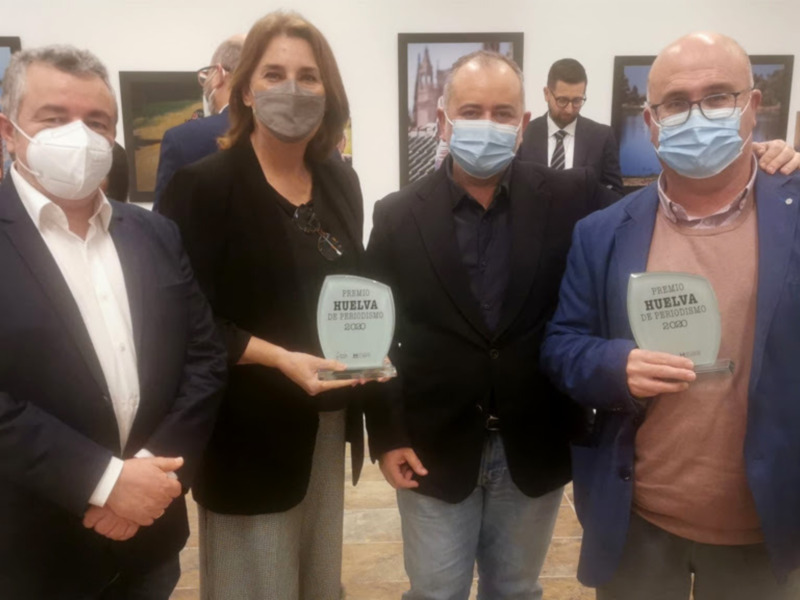 Esperanza Torres, Manuel Correa y Manuel Delgado, profesionales de Canal Sur, galardonados con el Premio de de Periodismo Ciudad de Huelva