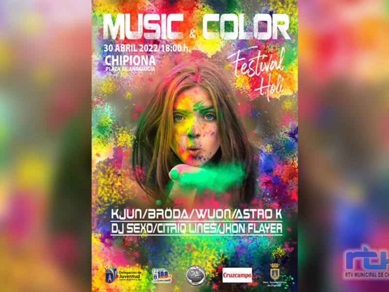 Este sábado se celebrará en Chipiona el festival holi ‘Music & Color’