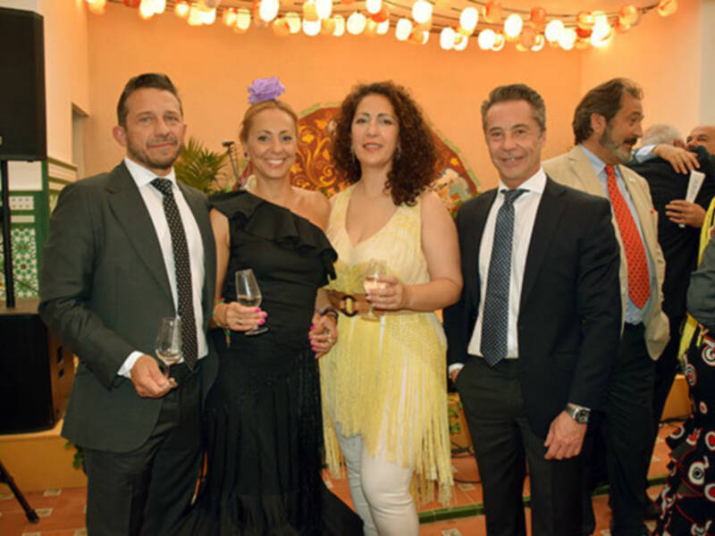 Jornada de recepción de Fiestas Mayores en la caceta del Ayuntamiento de Sevilla