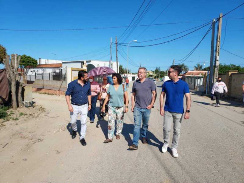 IU visita las obras de La Reyerta y recuerda que su inicio ha sido fruto de la demanda ciudadana trasladada por IU a las instituciones