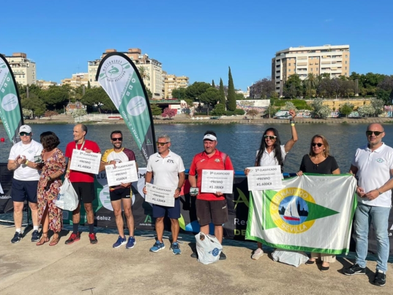 La quinta regata de la Copa de Andalucía de remo depara el título absoluto del Club Náutico Sevilla 