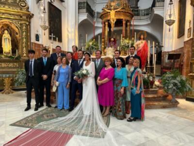 Enlace matrimonial en Sevilla de Blanca Jerez Romera y Manuel Piña Franco