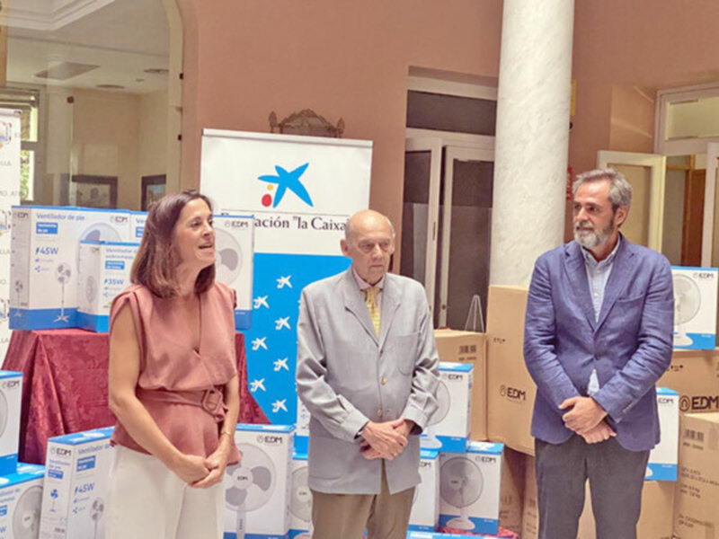 150 ventiladores con el patrocinio de la Obra Social de CaixaBank, para asociaciones y entidades que trabajan en el ámbito de la marginación social