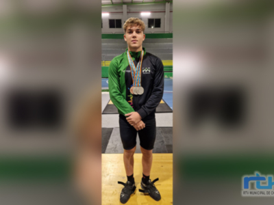  El haltera chipionero Miguel Ángel Chamorro se proclama subcampeón de España Sub 17 en la categoría de 73 kilos 