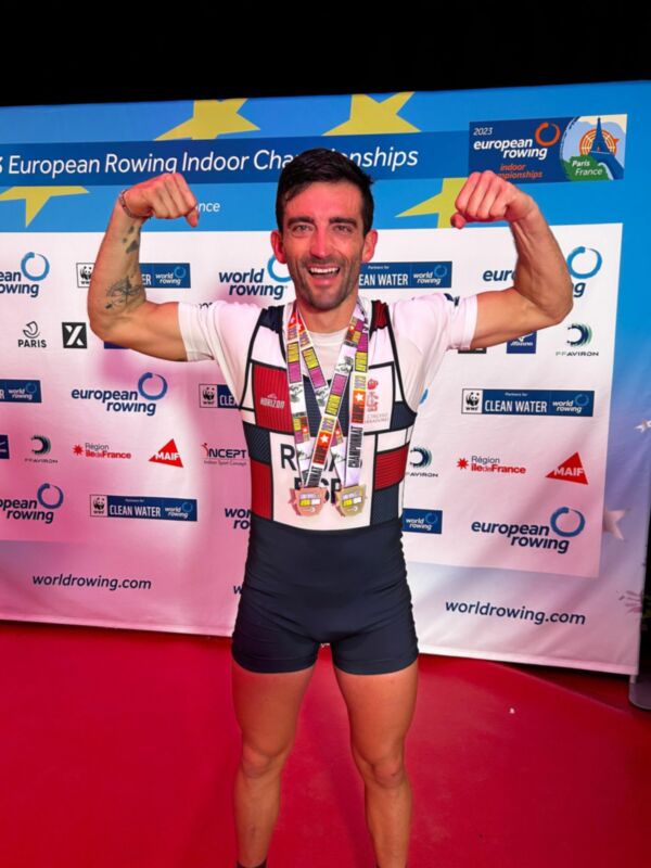 Oro y bronce para el remo andaluz en el Campeonato de Europa de remoergómetro