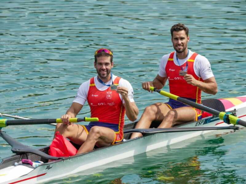 Doble plata andaluza en la Copa del Mundo de Zagreb de remo