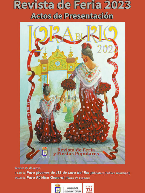Informando acto de Presentación Revista de Feria de Lora del Río