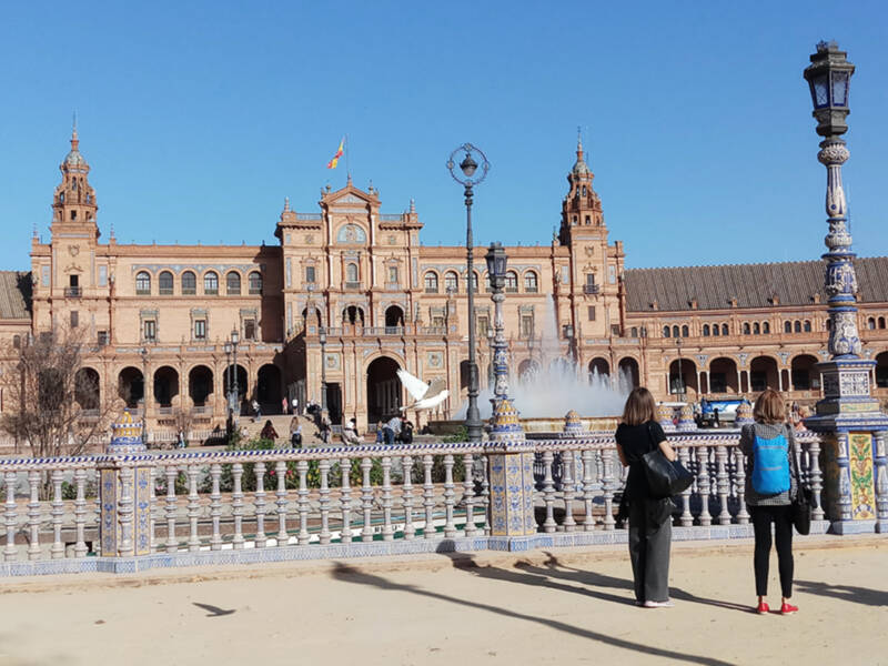 La Plaza de España de Sevilla, elegida la más bonita de Europa para los viajeros Lonely Planet, en Instagram