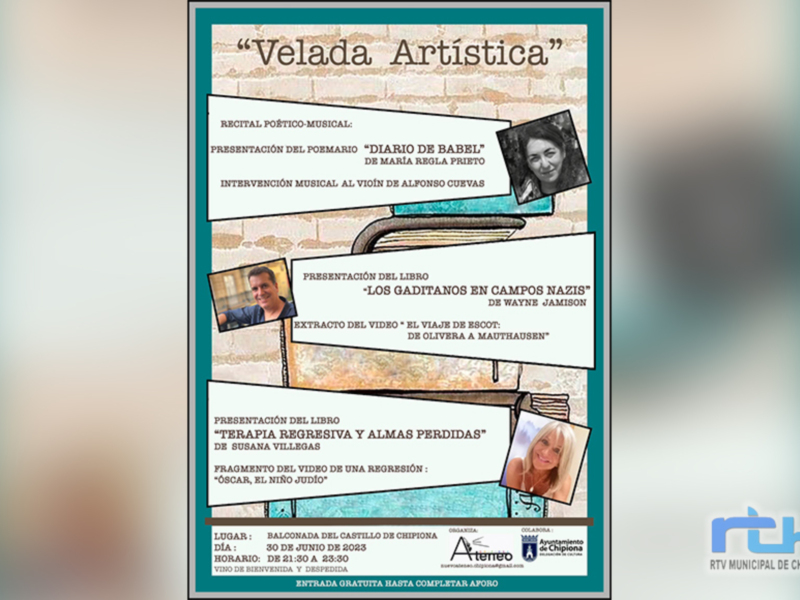 Nuevo Ateneo de Chipiona organiza una velada artística que incluye un recital de poesía y dos presentaciones de libros  