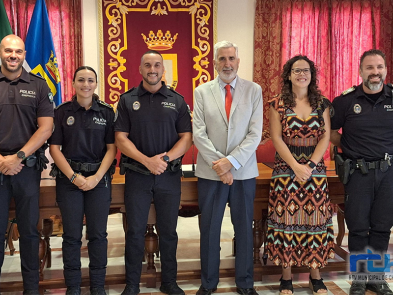 La plantilla de la Policía Local de Chipiona se amplía con tres nuevos agentes