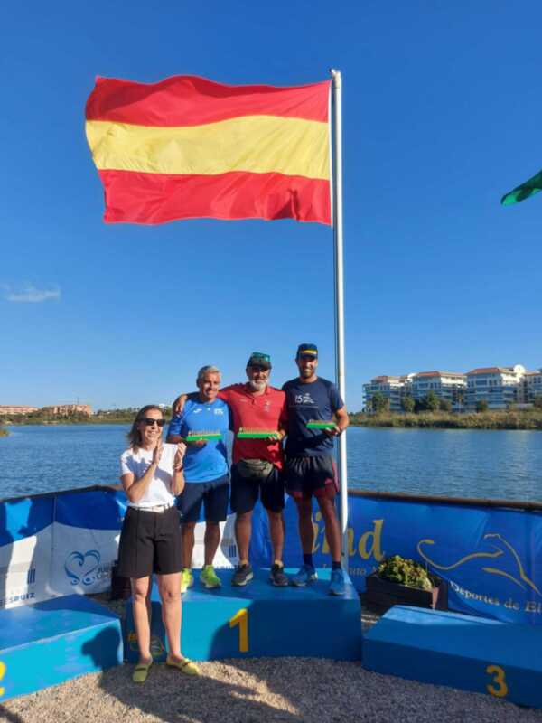 Podio sevillano en los Campeonatos de Andalucía de velocidad y yolas
