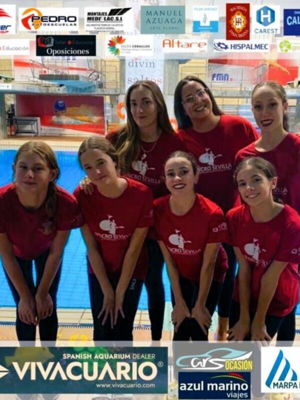 El Club Natación Sincro Sevilla brilla en los Campeonatos de España