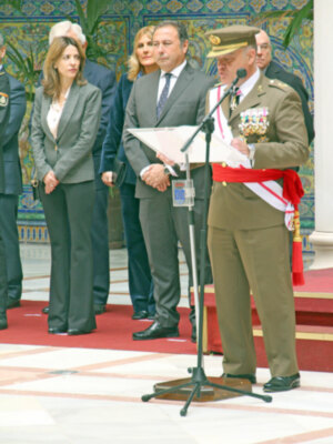 Acto en Honor de la Inmaculada Concepción, Patrona del Arma de Infantería, en el Cuartel General de la Fuerza Terrestre en Sevilla