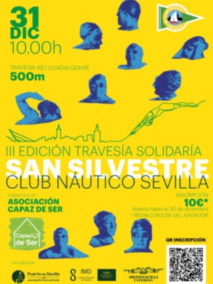 Travesía a nado solidaria San Silvestre Club Náutico Sevilla