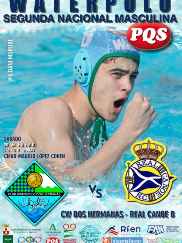 A escena la versión del "Sí se puede" del Club Waterpolo Dos Hermanas PQS en Segunda Nacional