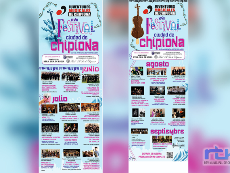 El Festival de Música Ciudad de Chipiona contará este año con 23 actividades