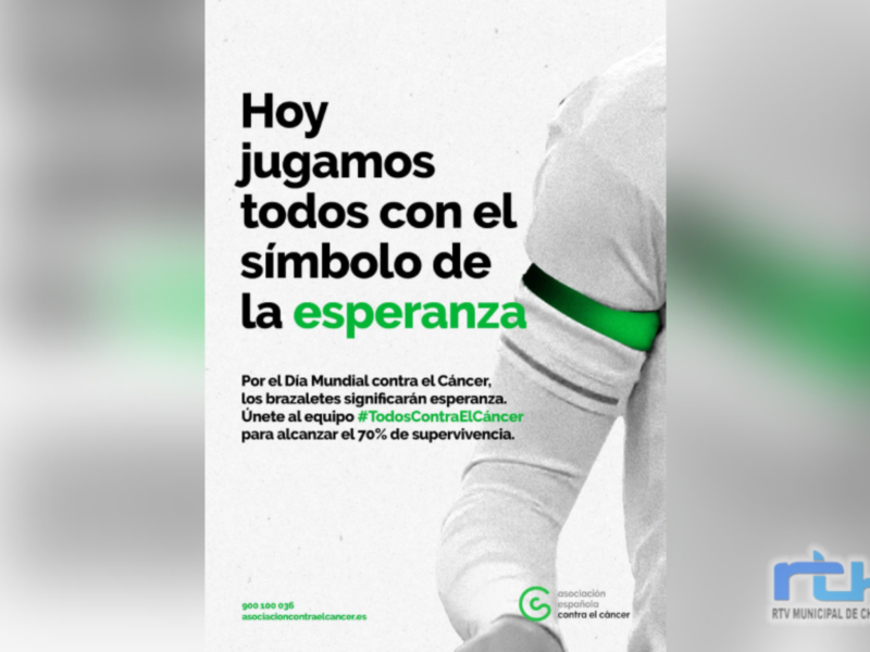Los deportistas chipioneros lucirán brazalete verde por la campaña el día mundial contra el cáncer