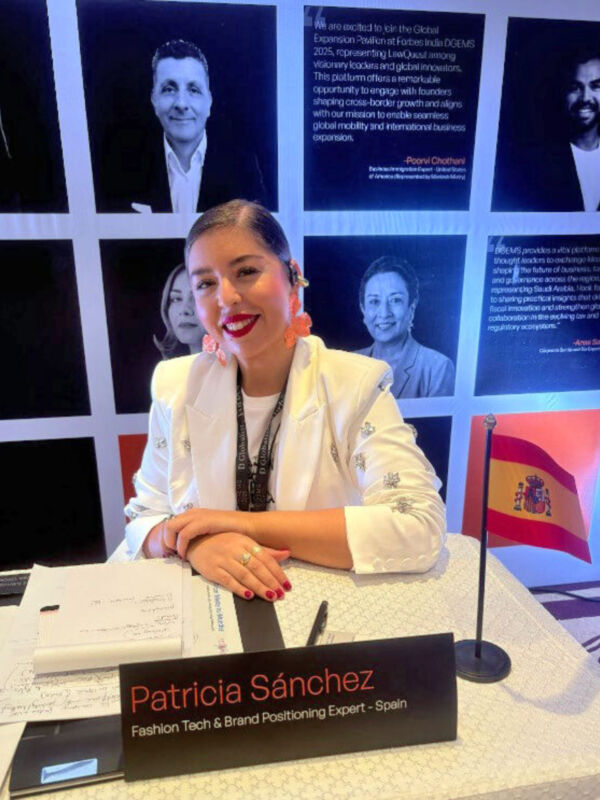 La utrerana Patricia Sánchez representa a España en el prestigioso Forbes–DGEMS 2025 en Nueva Delhi