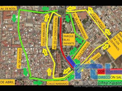La Policía Local de Chipiona informa de los cortes de tráfico desde mañana debido al montaje de la feria     
