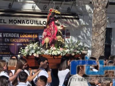 La imagen de la Divina Pastora ya se encuentra en la Parroquia Nuestra Señora de la O hasta su salida procesional del próximo sábado