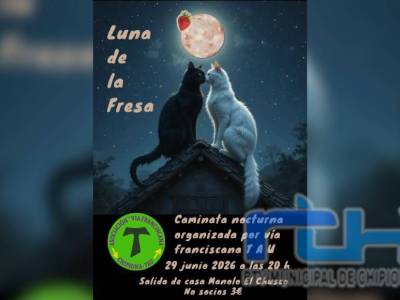 Vía Franciscana Tau convoca este lunes a las primera caminata estival denominada Luna de la Fresa