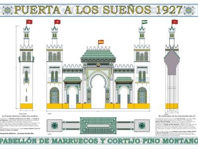 La portada de la Feria de Sevilla 2027 unirá el legado de la Exposición de 1929 y el centenario de la Generación del 27