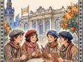 Primer libro la Generación del 27 para jóvenes y no iniciados, en su centenario recoge el cartel del carnaval de chipiona 1991 de Rafael Alberti .