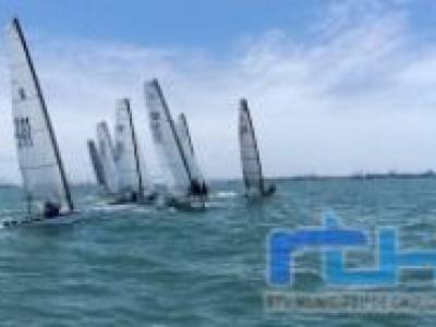 Buena participación de los regatistas del Club de Vela y Regatas de Chipiona en el Campeonato de Andalucía de Catamaranes del pasado fin de semana